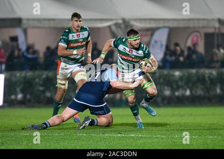Treviso, Italia. 30 Nov, 2019. Abramo steyn (treviso)durante la Benetton Treviso vs Cardiff Blues, Rugby Guinness Pro 14 a Treviso, Italia, 30 novembre 2019 - LPS/Ettore Grifoni Credito: Ettore Grifoni/LP/ZUMA filo/Alamy Live News Foto Stock