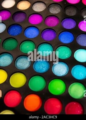 Cippa colori professionale per realizzare il make-up Foto Stock