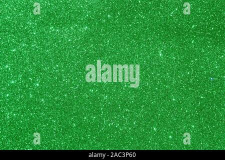 Green glitter sfondo texture Foto Stock