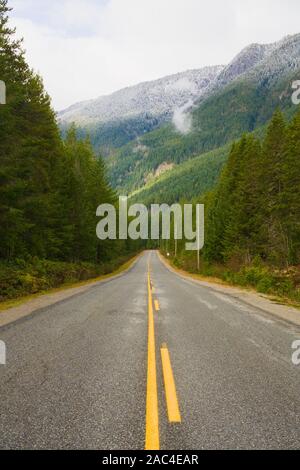 Chiliwack Lake Road, Chiliwack, British Columbia, Canada Foto Stock