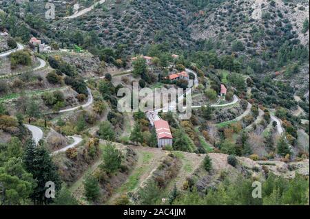 Machairas Monastero, Lazanias, Cipro Foto Stock