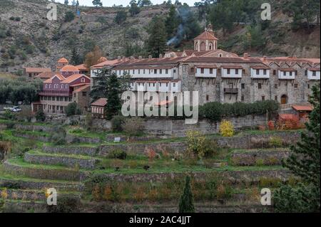 Machairas Monastero, Lazanias, Cipro Foto Stock