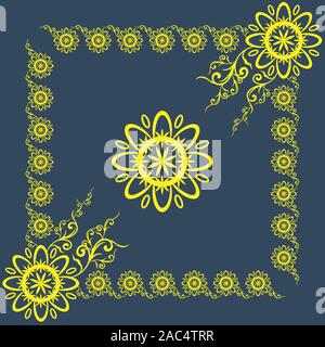 Flower idea graphics design pattern profilo struttura floreale forma astratta sfondo illustrazione vettoriale sfondo colorato Illustrazione Vettoriale