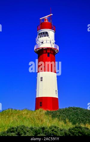 Der elektrische Leuchtturm von der Insel Borkum Foto Stock