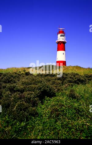 Der elektrische Leuchtturm von der Insel Borkum Foto Stock