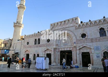 Grande Moschea Husseini, King Talal Street, Al Rjoum, Amman, Giordania, Medio Oriente Foto Stock