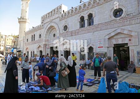 Grande Moschea Husseini, King Talal Street, Al Rjoum, Amman, Giordania, Medio Oriente Foto Stock