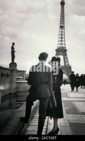 Collaboratore alle ragazze del tedesco-Europa occupata, 1940-1944 Foto Stock