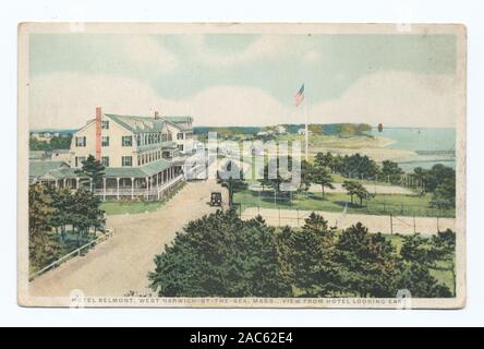 Hotel Belmont, West Harwich-per-il-mare, Massa, vista dall'hotel guardando ad Est Hotel Belmont, West Harwich-per-il-Mare, Massachusetts, vista dall'hotel guardando ad Est; l'Hotel Belmont, West Harwich-per-il-Mare, Massachusetts, vista dall'hotel guardando ad est Foto Stock