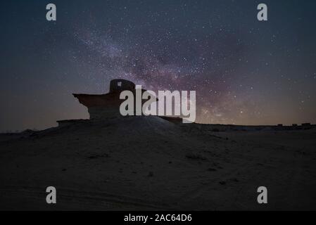 Fort nel deserto, Mistero Village Zikreet, Foto Stock