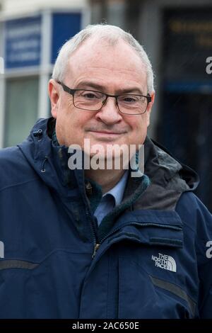 Leader UUP Steve Aiken presso le sedi di partito, Strandtown Hall di Belfast. Foto Stock