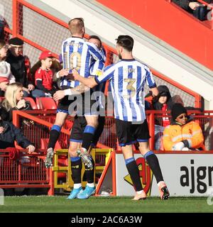 Londra, Regno Unito. 30 Nov, 2019. durante il cielo EFL scommessa match del campionato tra Charlton Athletic e Sheffield Mercoledì presso la valle di Londra, Inghilterra il 30 novembre 2019. Foto di Ken scintille. Solo uso editoriale, è richiesta una licenza per uso commerciale. Nessun uso in scommesse, giochi o un singolo giocatore/club/league pubblicazioni. Credit: UK Sports Pics Ltd/Alamy Live News Foto Stock