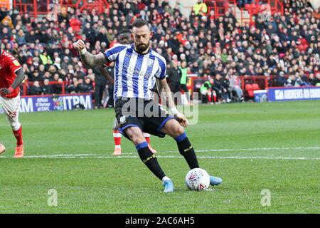 Londra, Regno Unito. 30 Nov, 2019. durante il cielo EFL scommessa match del campionato tra Charlton Athletic e Sheffield Mercoledì presso la valle di Londra, Inghilterra il 30 novembre 2019. Foto di Ken scintille. Solo uso editoriale, è richiesta una licenza per uso commerciale. Nessun uso in scommesse, giochi o un singolo giocatore/club/league pubblicazioni. Credit: UK Sports Pics Ltd/Alamy Live News Foto Stock