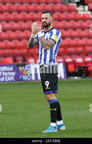 Londra, Regno Unito. 30 Nov, 2019. durante il cielo EFL scommessa match del campionato tra Charlton Athletic e Sheffield Mercoledì presso la valle di Londra, Inghilterra il 30 novembre 2019. Foto di Ken scintille. Solo uso editoriale, è richiesta una licenza per uso commerciale. Nessun uso in scommesse, giochi o un singolo giocatore/club/league pubblicazioni. Credit: UK Sports Pics Ltd/Alamy Live News Foto Stock
