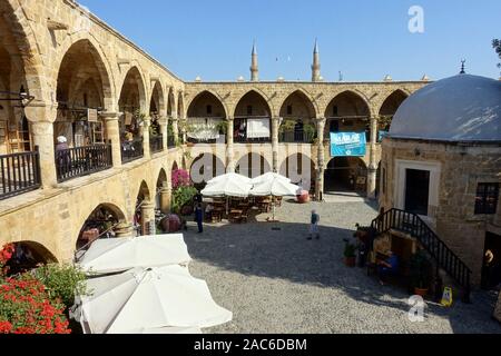 Büyük Han (Grosse Herberge) - frühere Karawanserei, Nikosia / Lefkosia, Türkische Republik Nordzypern Foto Stock