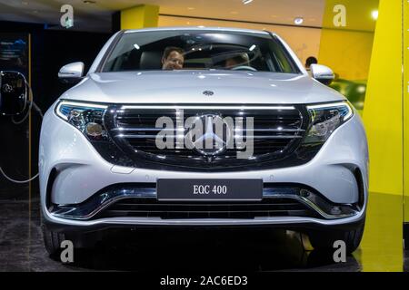 Francoforte, Germania, Settembre 20-2019: Mercedes EQC 400 IAA Messe 2019 Foto Stock