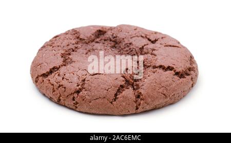 Biscotti con scaglie di cioccolato isolato su sfondo bianco Foto Stock