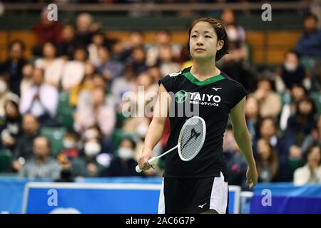 Nozomi Okuhara, Novembre 30, 2019 - Badminton : la 73rd tutto il Giappone Badminton Championships 2019 donne singoli semi-finale di Komazawa palestra, Tokyo, Giappone. (Foto di MATSUO.K/AFLO SPORT) Foto Stock