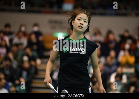 Nozomi Okuhara, Novembre 30, 2019 - Badminton : la 73rd tutto il Giappone Badminton Championships 2019 donne singoli semi-finale di Komazawa palestra, Tokyo, Giappone. (Foto di MATSUO.K/AFLO SPORT) Foto Stock