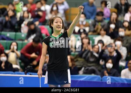 Nozomi Okuhara, Novembre 30, 2019 - Badminton : la 73rd tutto il Giappone Badminton Championships 2019 donne singoli semi-finale di Komazawa palestra, Tokyo, Giappone. (Foto di MATSUO.K/AFLO SPORT) Foto Stock