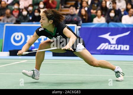 Nozomi Okuhara, Novembre 30, 2019 - Badminton : la 73rd tutto il Giappone Badminton Championships 2019 donne singoli semi-finale di Komazawa palestra, Tokyo, Giappone. (Foto di MATSUO.K/AFLO SPORT) Foto Stock