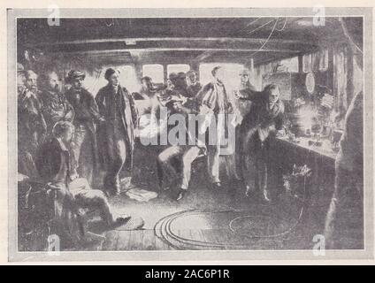 Lord Kelvin - Persone assemblati per testare il primo cavo Atlantico. Foto Stock