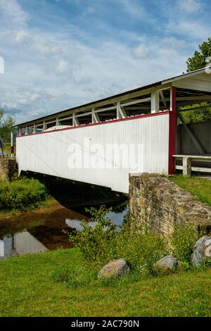 Ryot ponte coperto, Bowser Road, West St Clair Township, PA Foto Stock