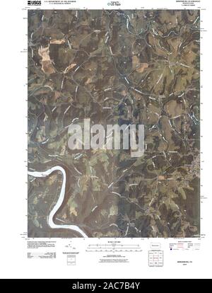 USGS TOPO Map Pennsylvania PA Rimersburg 20100630 TM il restauro Foto Stock