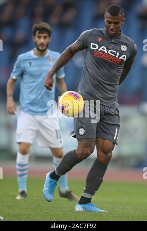 Roma, Italia - 01 dicembre, 2019: Walace (Udinese) in azione durante il campionato italiano di una partita di calcio SS Lazio e Udinese, allo Stadio Olimpico di Roma il 01/12/2019 Foto Stock