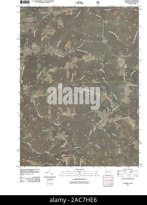 USGS TOPO Map Pennsylvania PA Scandia 20110426 TM il restauro Foto Stock