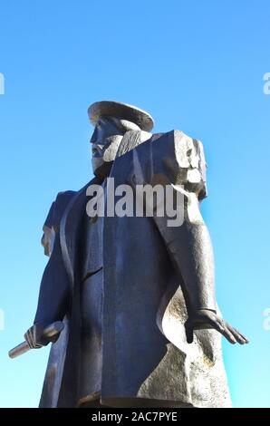 Vasco da Gama statua in Vidigueira - Portogallo Foto Stock