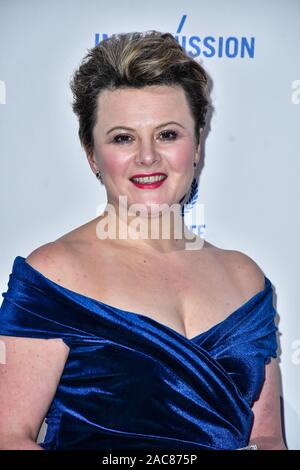 Londra, Regno Unito. 1 Dic 2019. Monica Dolan assiste il ventiduesimo British Independent Film Awards presso Old Billingsgate su dicembre 01, 2019 a Londra, Inghilterra. Credito: Picture Capital/Alamy Live News Foto Stock