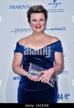 Londra, Regno Unito. 1 Dic 2019. Monica Dolan assiste il ventiduesimo British Independent Film Awards presso Old Billingsgate su dicembre 01, 2019 a Londra, Inghilterra. Credito: Picture Capital/Alamy Live News Foto Stock