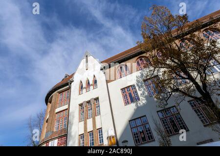 Collegio calvinista Grammar School di Kecskemet, Ungheria. Foto Stock