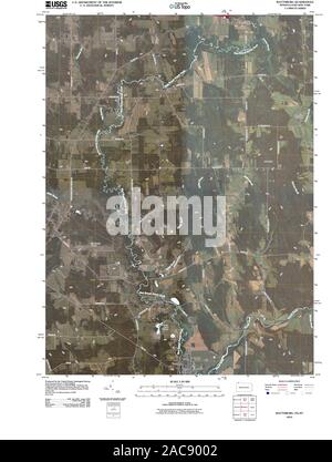 USGS TOPO Map Pennsylvania PA Wattsburg 20100623 TM il restauro Foto Stock