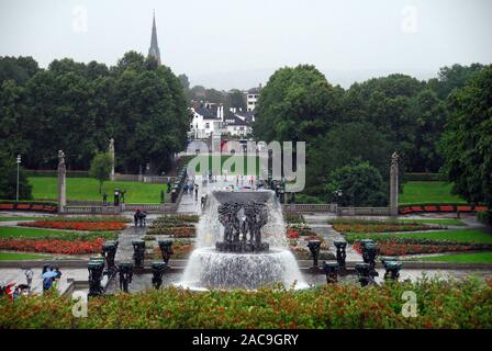 Norvegia, Oslo, Vigeland scultura all'aperto Museo e Parco parte 02 Foto Stock