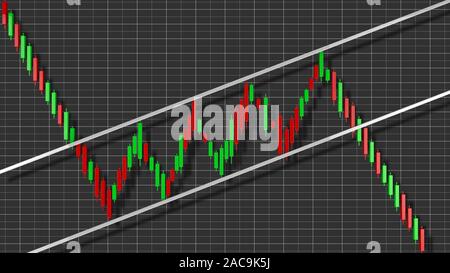 Tenere scorte di bandiera modello grafico 3D illustrazione Foto Stock
