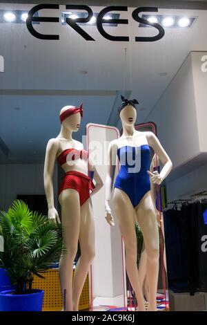 Costumi da bagno shop, Biarritz, Pyrénées-Atlantiques, Francia Foto Stock