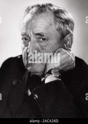 Hans Moser, österreichischer Schauspieler, Deutschland um 1954. Attore austriaco Hans Moser, Germania intorno al 1954. Foto Stock