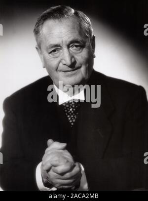 Hans Moser, österreichischer Schauspieler, Deutschland um 1954. Attore austriaco Hans Moser, Germania intorno al 1954. Foto Stock