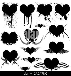 Cuore gotico Foto Stock