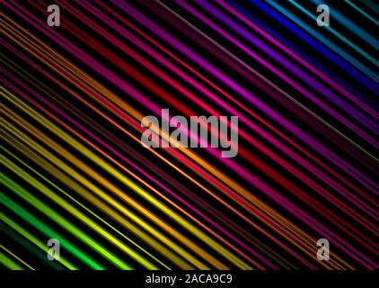 Rainbow striscia diagonale di metallo Foto Stock