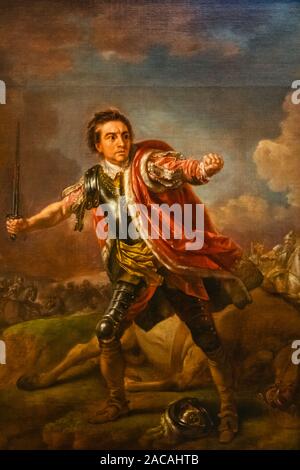 Inghilterra, Somerset, bagno, il Holbourne Museum, la pittura di attore britannico David Garrick in "Richard III' da Francis Hayman datata 1760 Foto Stock
