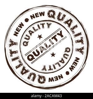 Qualità dell'inchiostro timbro di gomma Foto Stock