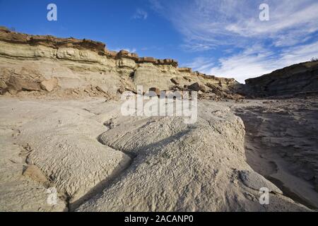 Paesaggio di Ischigualasto, Ande, Argentina, paesaggio al Parque Provincial Ischigualasto, Ande, Argentina Foto Stock