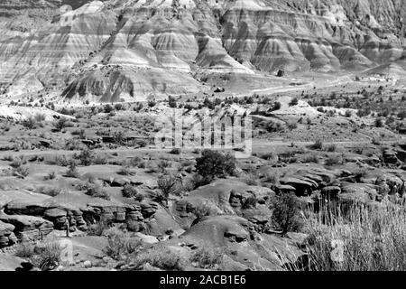 Unterwegs im Grenzgebiet Utah-Arizona, 1960er. Roadtrip attorno alla linea di confine Utah-Arizona, 1960s. Foto Stock