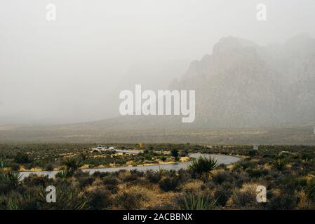 Strada al Red Rock Canyon area conversazione Foto Stock