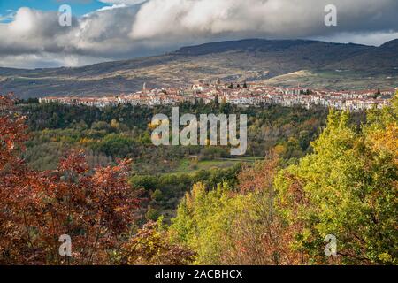 Panorama di Agnone, Molise, Italia, europa Foto Stock
