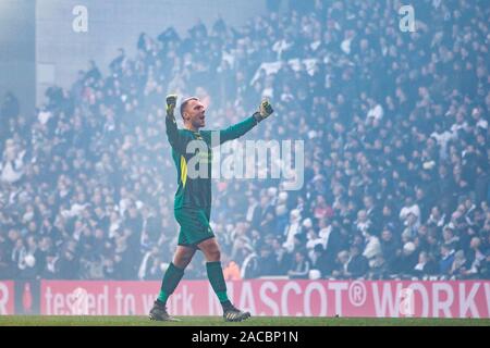 Copenhagen, Danimarca. 01 Dic, 2019. Il portiere Marvin Schwäbe di Brøndby se visto durante il 3F Superliga match tra FC Copenhagen e Brøndby se a Telia Parken. (Photo credit: Gonzales foto/Alamy Live News Foto Stock