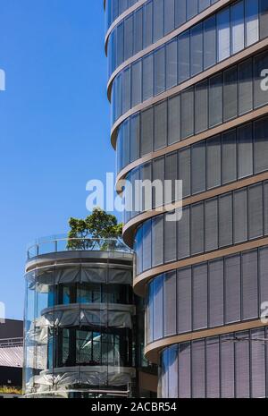 Il vetro encassed UTS edificio centrale ha molte caratteristiche di design esclusive. Progettato da Australian architectural firm FJMT, esso offre un 10-twiste livello Foto Stock